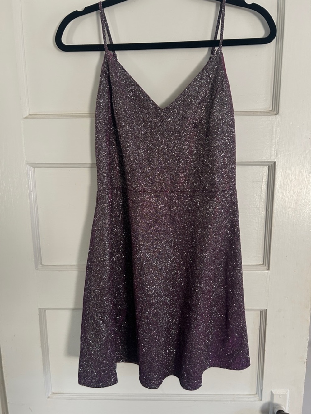 Lulu's Sparkling Purple A-Line Mini Dress